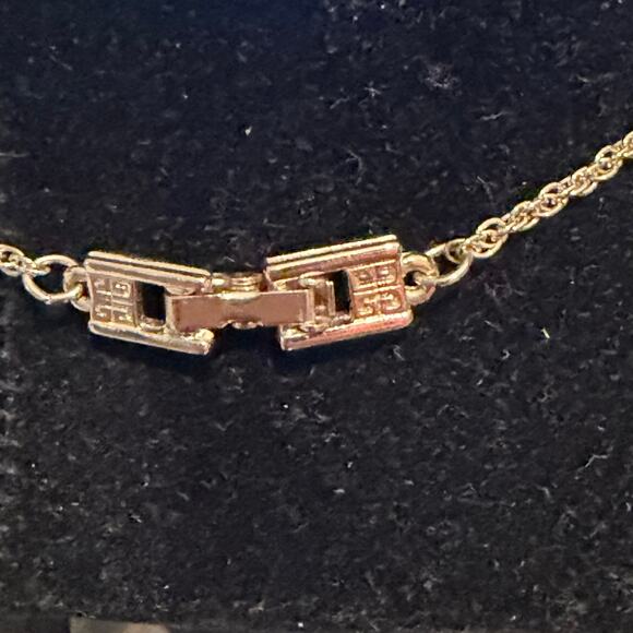 Givenchy 4G Logo Necklace Gold Tone Pendant Stamped 16” - Picture 5 of 6